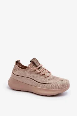 Big Star Shoes Buty Sportowe Big Star|Sneakersy Damskie*Damskie Buty Sportowe Big Star NN274664 Nude