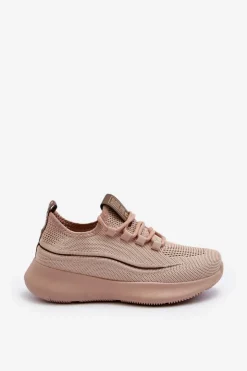Big Star Shoes Buty Sportowe Big Star|Sneakersy Damskie*Damskie Buty Sportowe Big Star NN274664 Nude