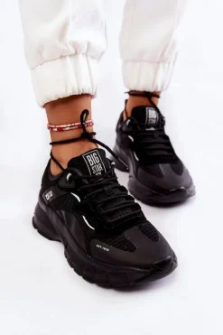 Sale Big Star Shoes Damskie Buty Sportowe Big Star KK274056 Czarne