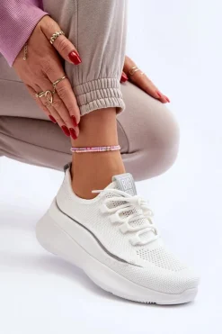 Online Big Star Shoes Damskie Buty Sportowe Big Star NN274662 Białe