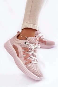 Discount Big Star Shoes Damskie Buty Sportowe Big Star KK274058 Różowe