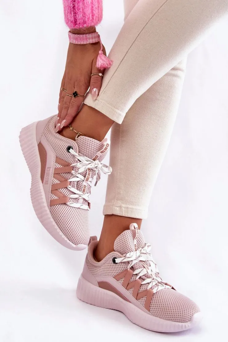 Discount Big Star Shoes Damskie Buty Sportowe Big Star KK274058 Różowe