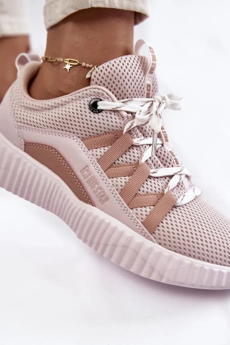 Discount Big Star Shoes Damskie Buty Sportowe Big Star KK274058 Różowe