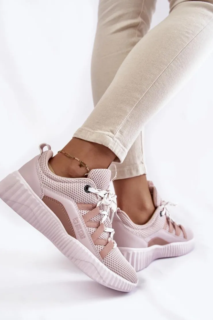 Discount Big Star Shoes Damskie Buty Sportowe Big Star KK274058 Różowe