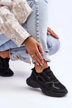 Damskie Boto Damskie Buty Sportowe Czarne Contiro