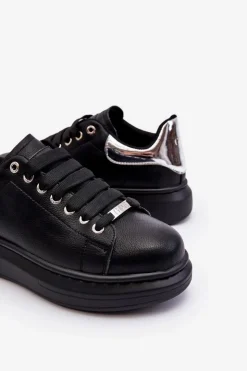 Damskie GOE Damskie Buty Sportowe LL2N4012 Czarno-Srebrne