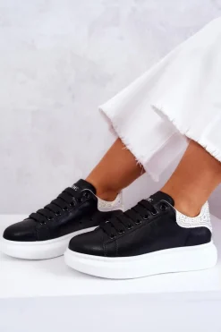 Damskie GOE Damskie Buty Sportowe JJ2N4052 Czarno-Białe