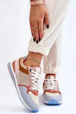 Big Star Shoes Damskie Buty Sportowe Memory Foam System Big Star LL274348 Multikolor