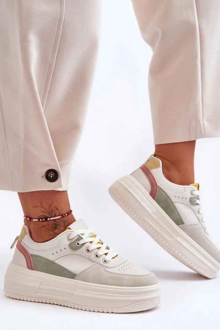 Boto Damskie Buty Sportowe Na Masywnej Platformie Wielokolorowe Gemma