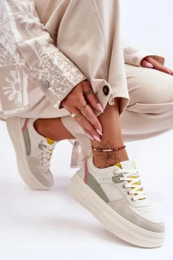 Boto Damskie Buty Sportowe Na Masywnej Platformie Wielokolorowe Gemma