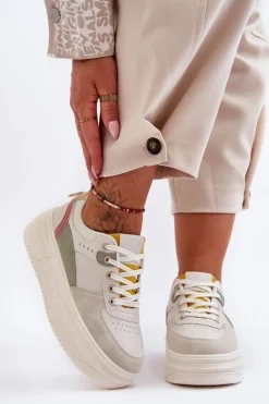 Boto Damskie Buty Sportowe Na Masywnej Platformie Wielokolorowe Gemma