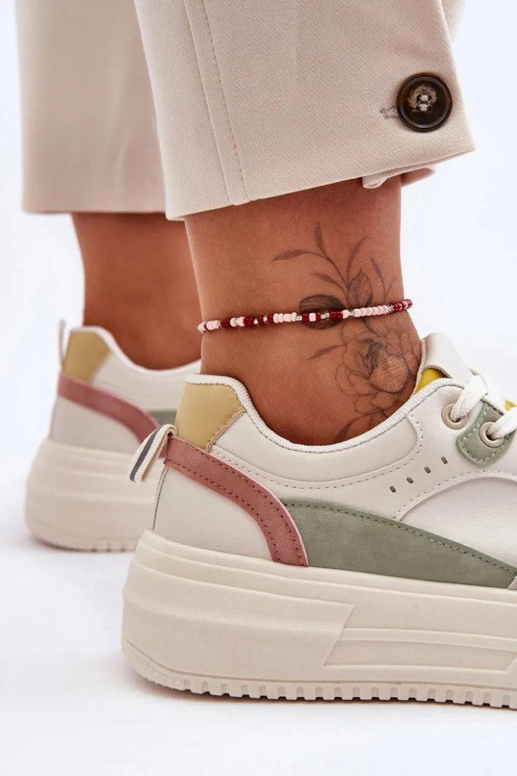 Boto Damskie Buty Sportowe Na Masywnej Platformie Wielokolorowe Gemma