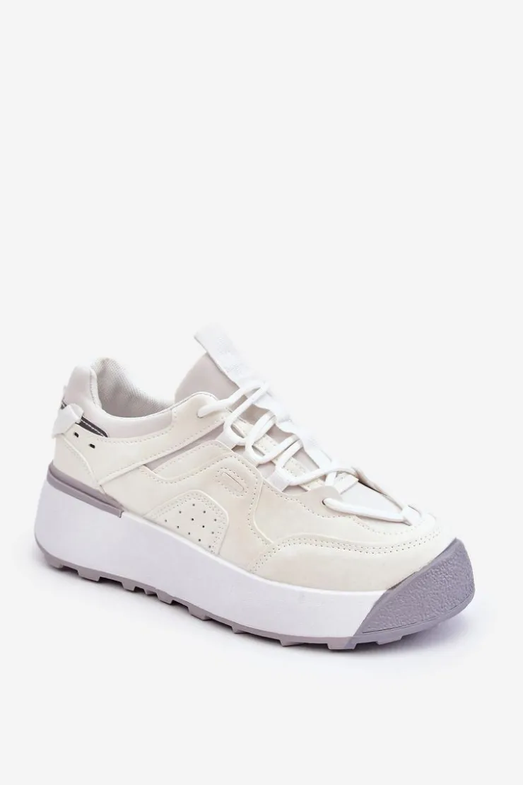 Clearance Boto Damskie Buty Sportowe Na Platformie Białe Dakari