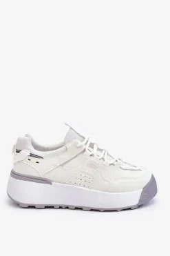 Clearance Boto Damskie Buty Sportowe Na Platformie Białe Dakari