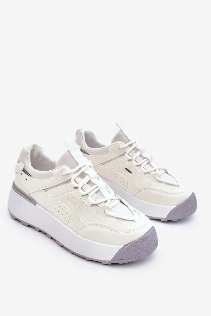 Clearance Boto Damskie Buty Sportowe Na Platformie Białe Dakari