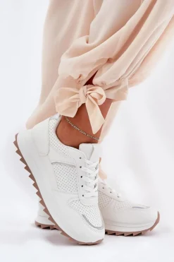 Damskie Boto Damskie Buty Sportowe Na Platformie Białe Yandia