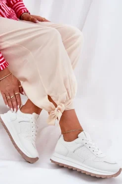 Damskie Boto Damskie Buty Sportowe Na Platformie Białe Yandia