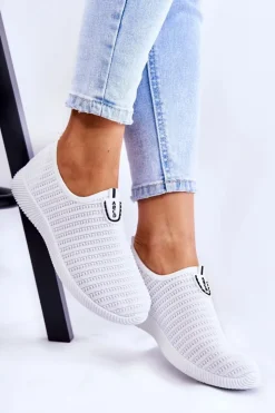 Damskie Boto Damskie Buty Sportowe Slip-On Białe Charlien