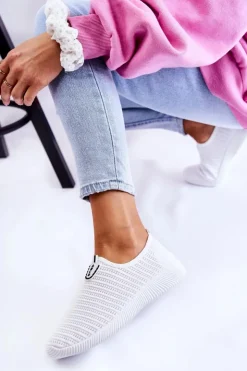 Damskie Boto Damskie Buty Sportowe Slip-On Białe Charlien