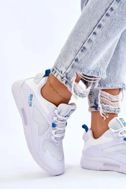 Damskie Big Star Shoes Damskie Buty Sportowe Sneakersy Big Star LL274373 Białe