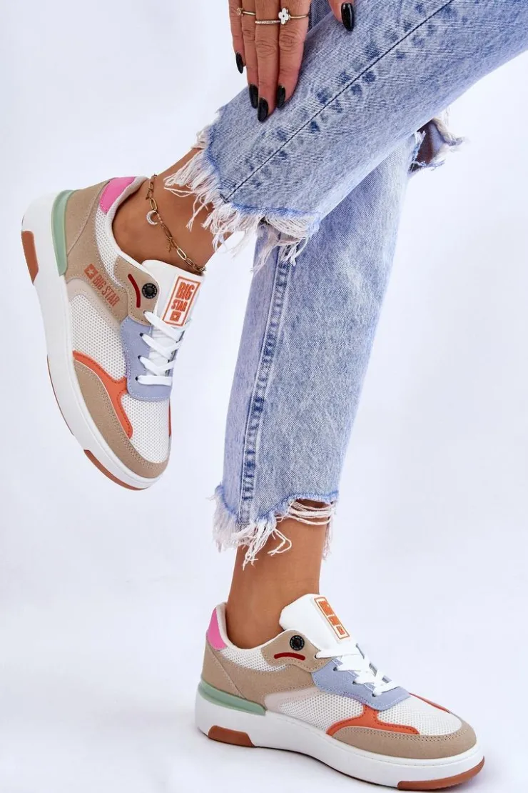 Clearance Big Star Shoes Damskie Buty Sportowe Sneakersy Big Star LL274437 Multikolor