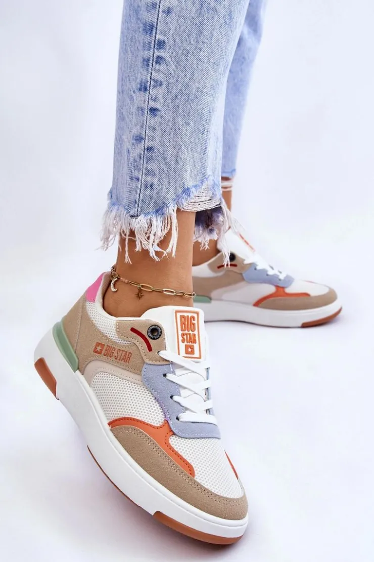 Clearance Big Star Shoes Damskie Buty Sportowe Sneakersy Big Star LL274437 Multikolor