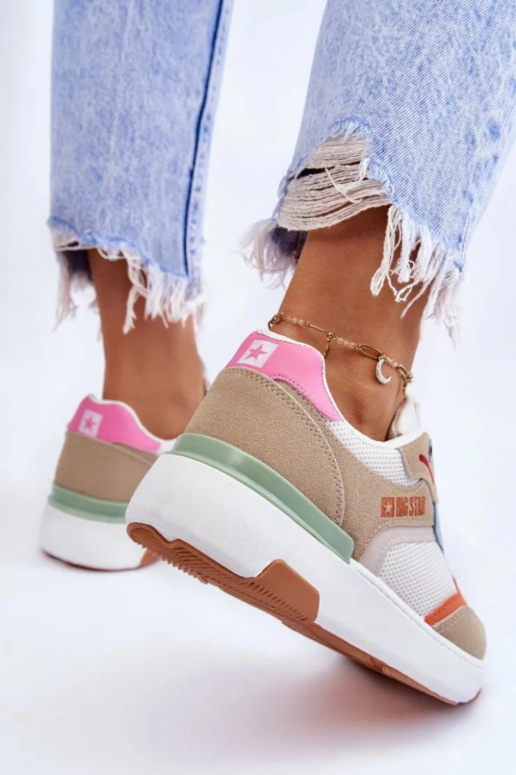 Clearance Big Star Shoes Damskie Buty Sportowe Sneakersy Big Star LL274437 Multikolor