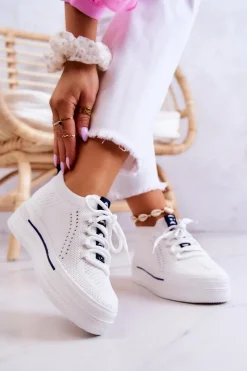 Damskie GOE Damskie Buty Sportowe Sneakersy JJ2N4164 Białe