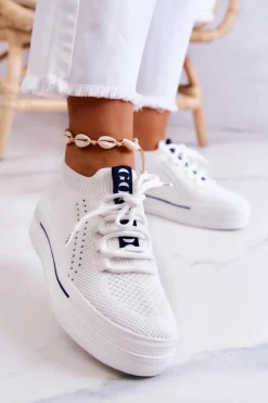 Damskie GOE Damskie Buty Sportowe Sneakersy JJ2N4164 Białe