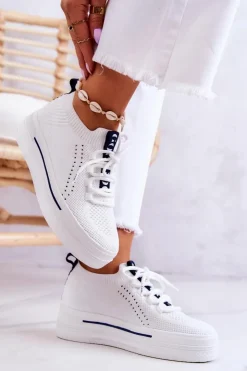 Damskie GOE Damskie Buty Sportowe Sneakersy JJ2N4164 Białe