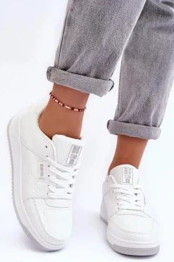 Damskie Big Star Shoes Damskie Buty Sportowe Sneakersy Big Star MM274354 Białe