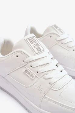 Damskie Big Star Shoes Damskie Buty Sportowe Sneakersy Big Star MM274354 Białe