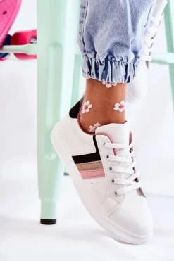 Damskie Boto Damskie Buty Sportowe Wiązane Białe Renesme