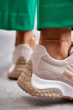 Buty damskie Vinceza Damskie Buty Sportowe Wiązane Beżowe Tolea