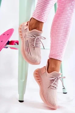 Damskie Boto Damskie Buty Sportowe Wsuwane Różowe Hermiona