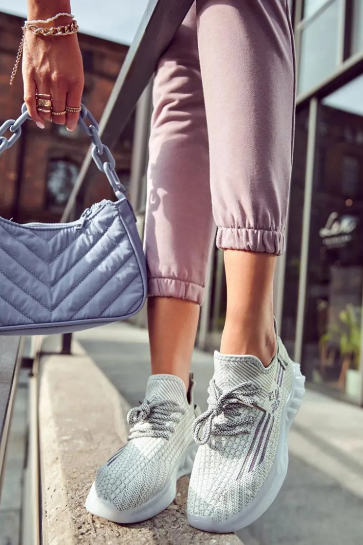 Damskie Boto Damskie Buty Sportowe Wsuwane Szare Rokko