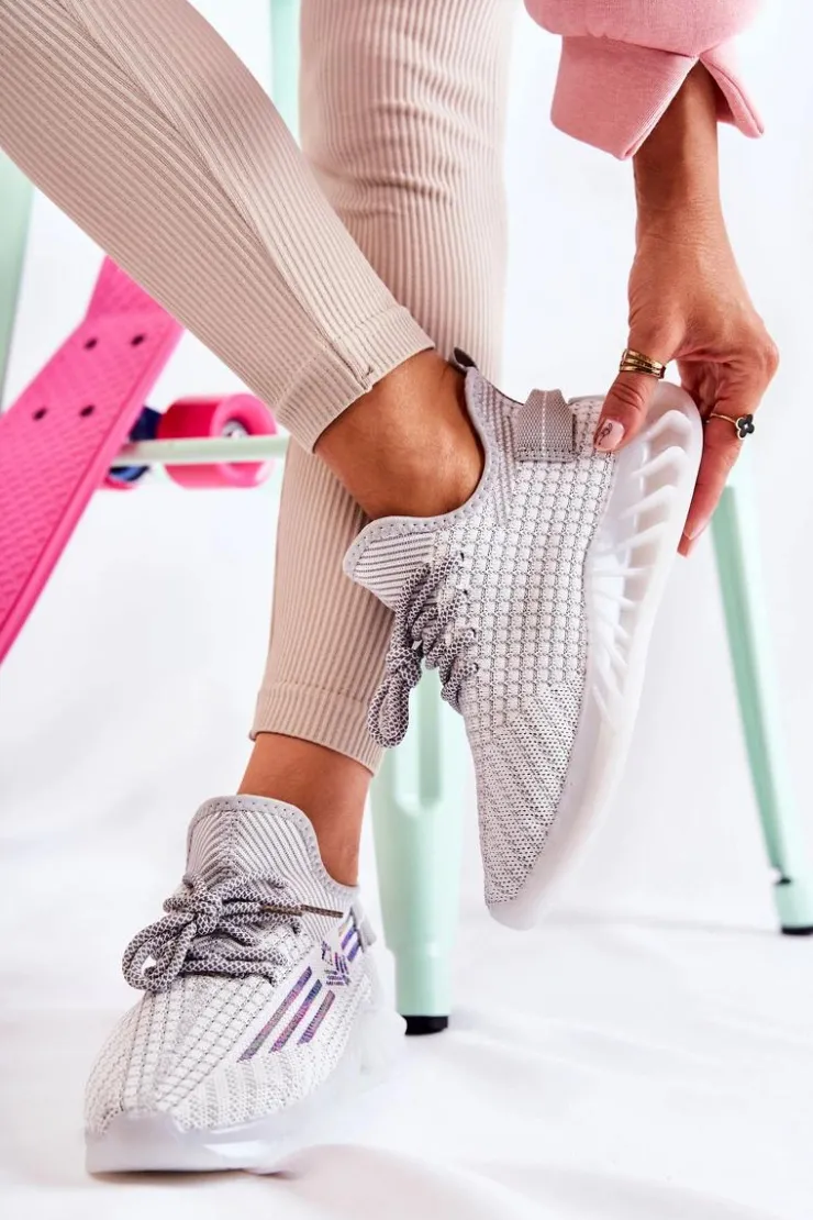 Damskie Boto Damskie Buty Sportowe Wsuwane Szare Rokko