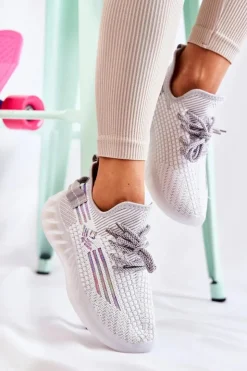 Damskie Boto Damskie Buty Sportowe Wsuwane Szare Rokko