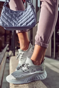 Damskie Boto Damskie Buty Sportowe Wsuwane Szare Rokko