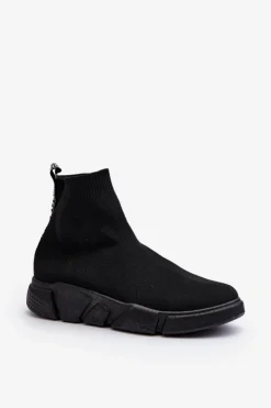 Damskie Boto Damskie Buty Sportowe Ze Skarpetą Czarne Zirila