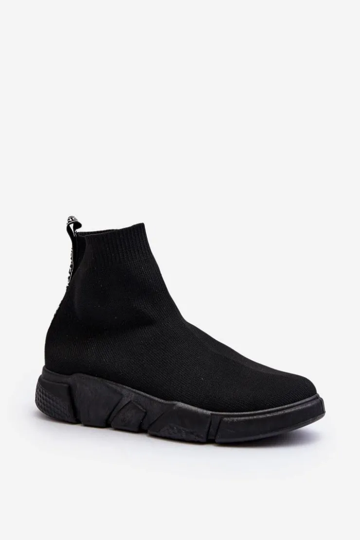 Damskie Boto Damskie Buty Sportowe Ze Skarpetą Czarne Zirila