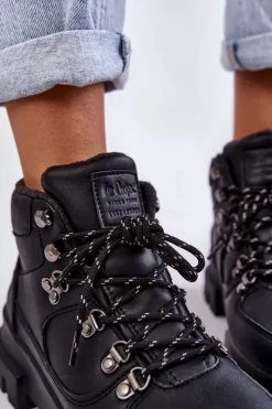 Damskie Lee Cooper Damskie Buty Trekkingowe LCJ-22-31-1435 Czarne