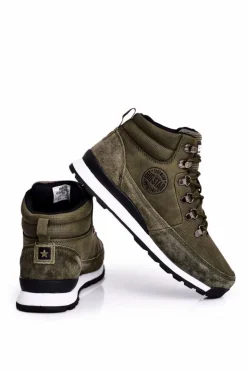 Outlet Big Star Shoes Damskie Buty Trekkingowe Big Star Khaki GG274617