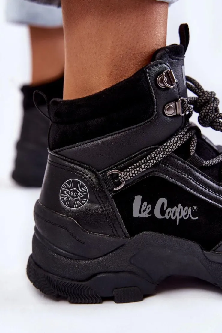 Damskie Lee Cooper Damskie Buty Trekkingowe Trapery LCJ-22-31-1441 Czarne