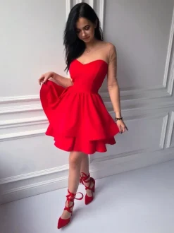 Boto Czółenka Zamszowe|Czółenka Na Słupku*Damskie Czółenka Na Słupku Wiązane Czerwone Demmi