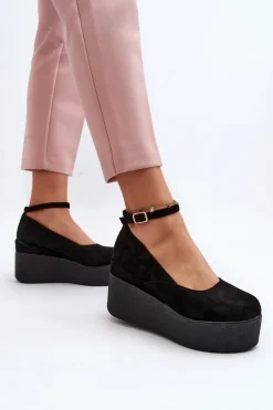 Boto Sandały Na Koturnie*Damskie Espadryle Na Koturnie Czarne Malla