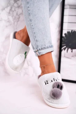 Boto Kapcie Klasyczne*Damskie Futrzane Papcie z Królikiem I Marchewką Zielone Follow Me