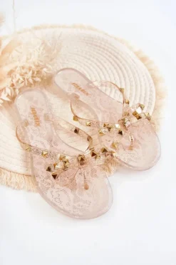 Boto Klapki Damskie Japonki*Damskie Gumowe Klapki Japonki Nude Monise