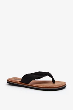 Damskie Big Star Shoes Damskie Japonki Big Star LL274625 Czarne