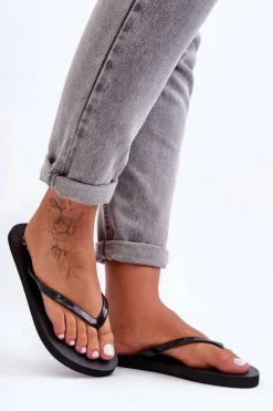 Damskie 4F Damskie Japonki Klapki SS23FFLIF064-21S Czarne